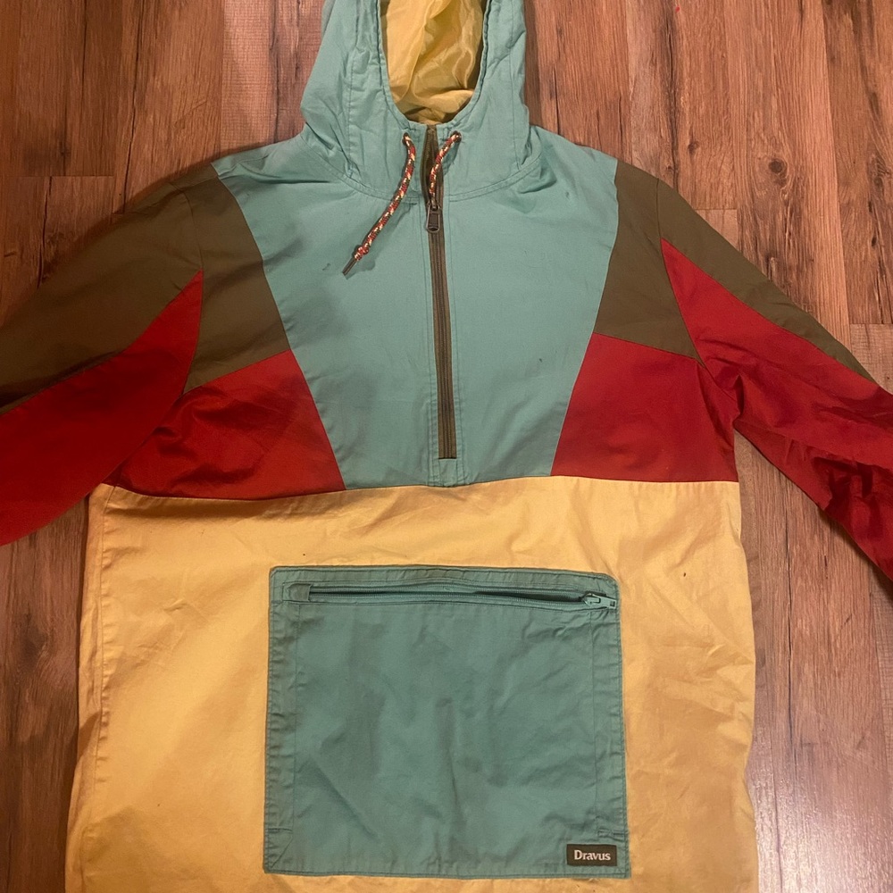 Colorful half zip jacket
